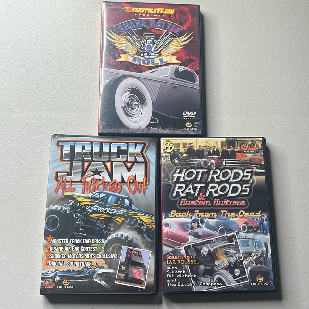 Hot rock rat rods monster truck DVDs bundle by circle King